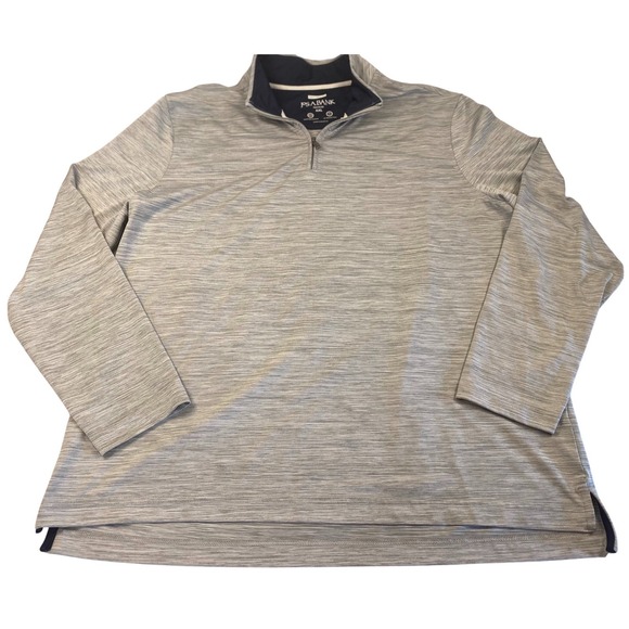 Jos. A. Bank Other - Jos A Bank Traveler Mens XXL Gray Space Dye Quarter Zip Pullover Tailored Fit